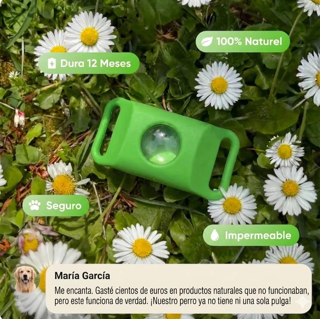 Colgante Antipulgas Natural — Protección 12 Meses para Perros - foto 2