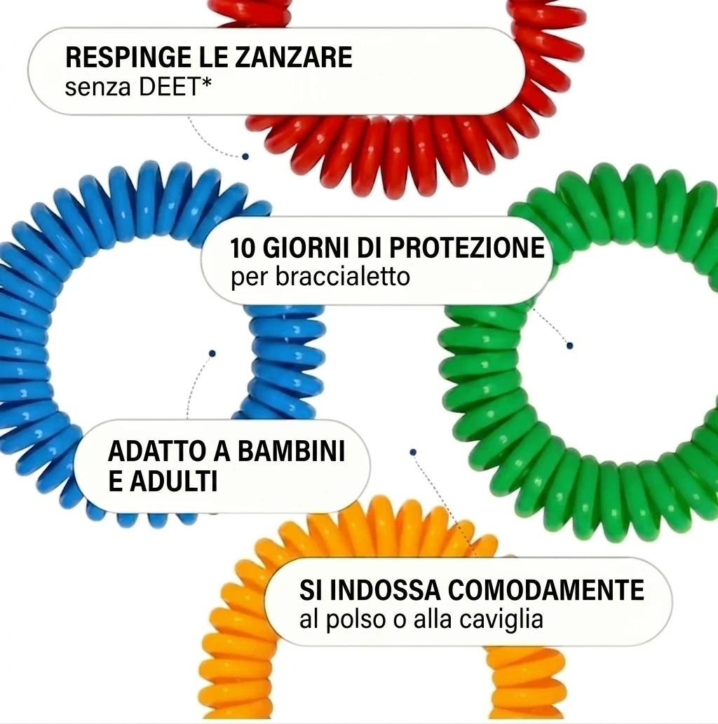 Braccialetto Repellente Naturale Anti-Zanzare - foto 2
